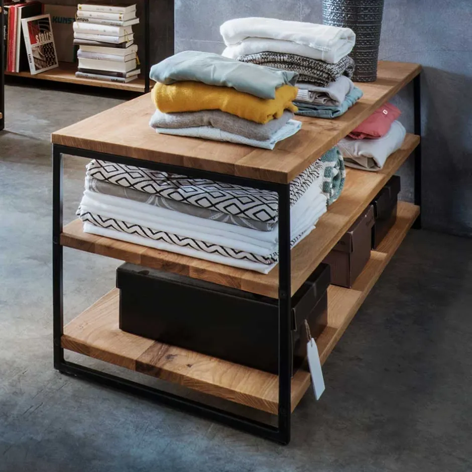 3 Böden Regal in 120 cm oder 160 cm Breite - Sluganov II^Wohnen Clearance