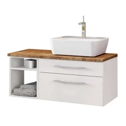 Wohnen 90 cm Bad Einrichtung Waschplatz - Enwicos (dreiteilig)