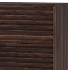 80 cm breite Hochkommode in Walnuss Optik - Teleska^Wohnen Clearance