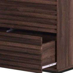 80 cm breite Hochkommode in Walnuss Optik - Teleska^Wohnen Clearance