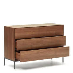 Wohnen 110 cm breite Kommode mit drei Schubladen - Milena