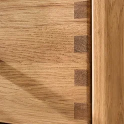 Wohnen 46 cm breite Nachtkommode aus geölter Eiche - Teano