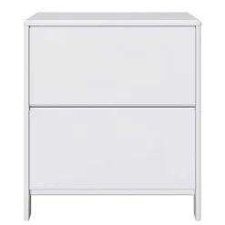 Wohnen 82 cm breite Schuhkommode in Weiß gewachst - Oranias