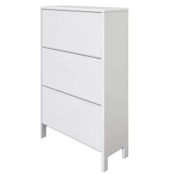 Wohnen 82 cm breite Schuhkommode in Weiß gewachst - Oranias