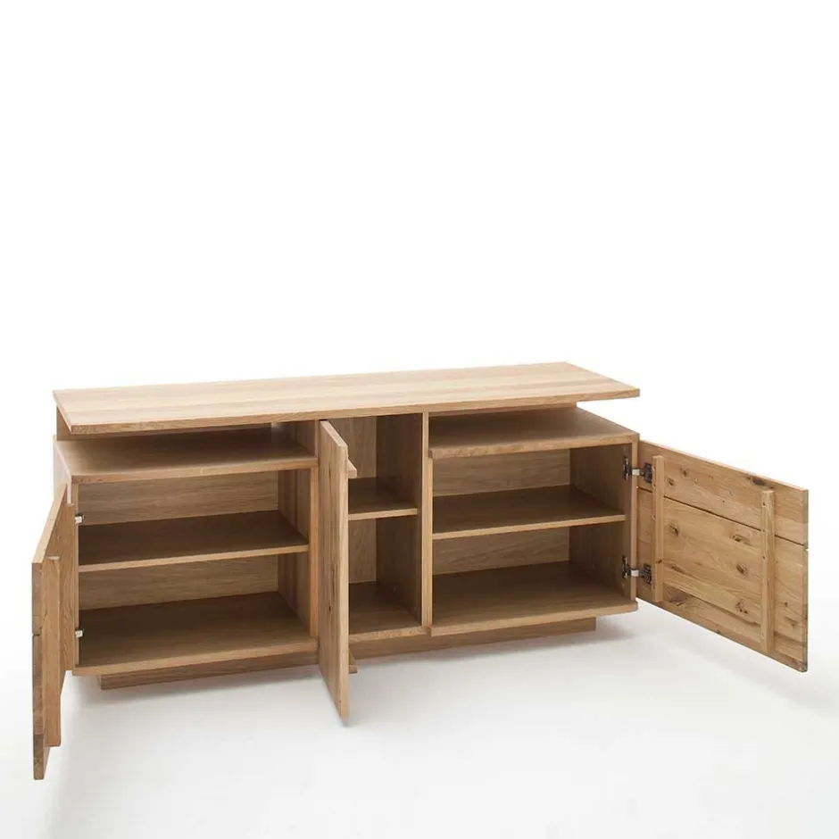 150 cm breite TV Kommode in Eiche Bianco - Crokas^Wohnen Online