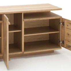 150 cm breite TV Kommode in Eiche Bianco - Crokas^Wohnen Online