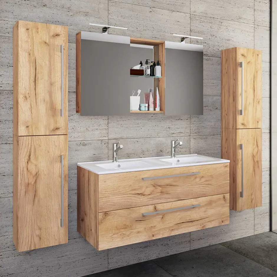 178 cm breiter Badblock Einzelmöbel - Ursela (vierteilig)^Wohnen Sale