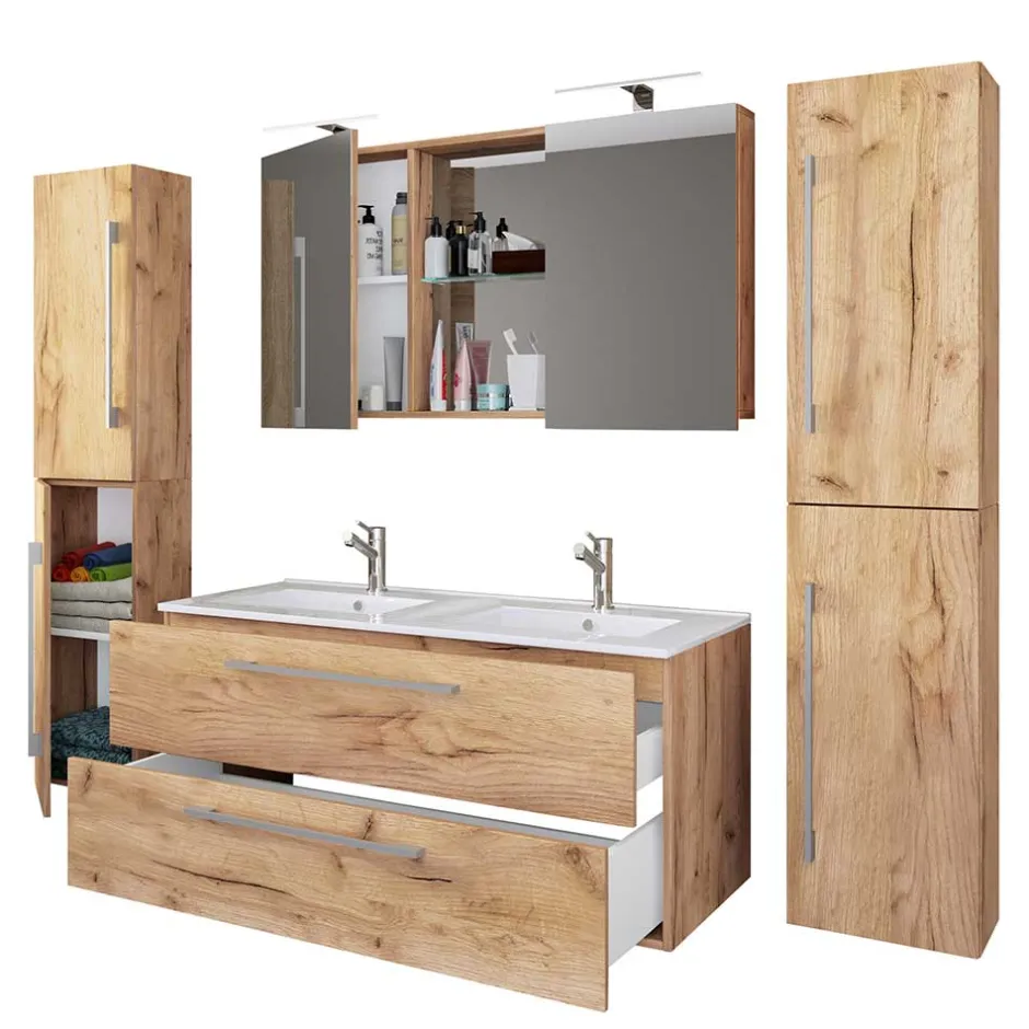 178 cm breiter Badblock Einzelmöbel - Ursela (vierteilig)^Wohnen Sale