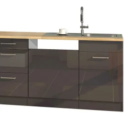 300 cm breiter Block Küche ohne Geräte - Bozenia (achtteilig)^Wohnen Hot