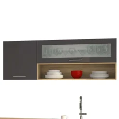 300 cm breiter Block Küche ohne Geräte - Bozenia (achtteilig)^Wohnen Hot