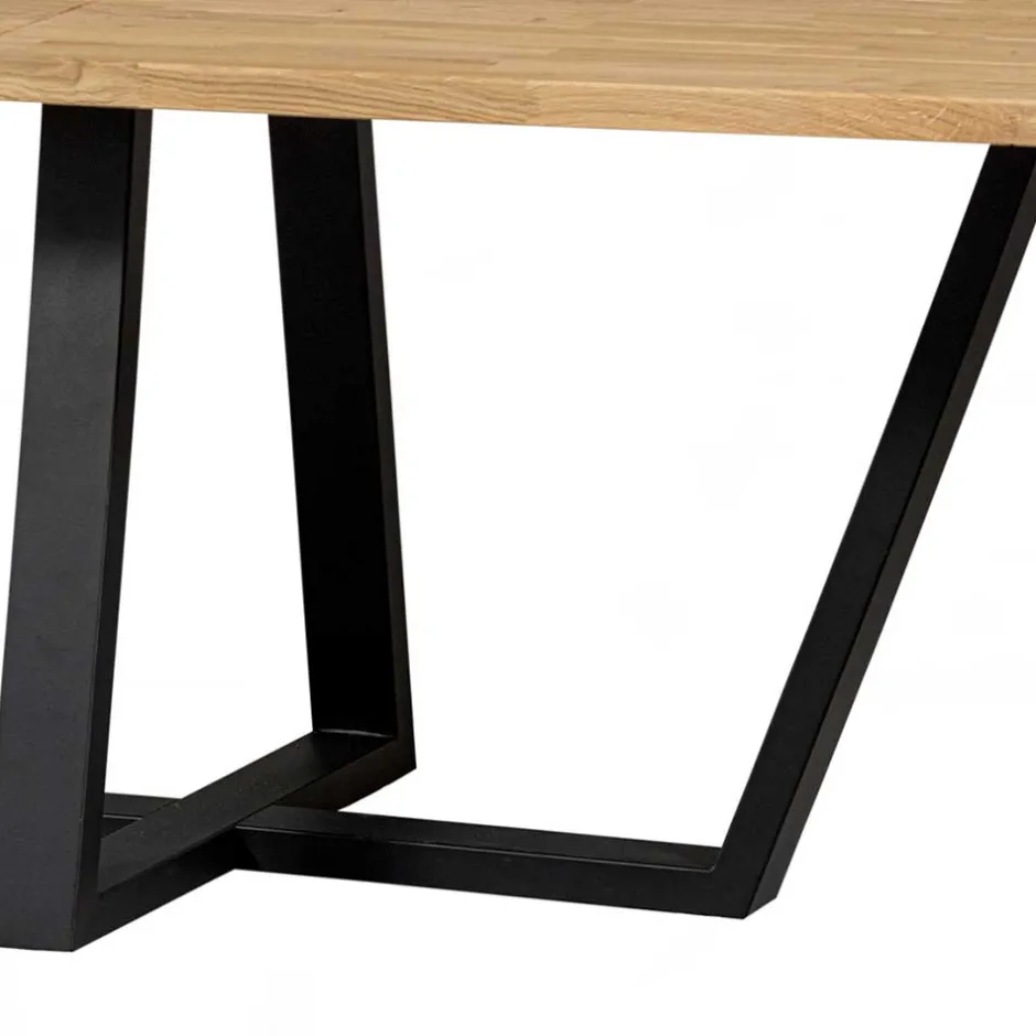 240 cm breiter Esszimmertisch aus Eichenholz - Serinina^Wohnen New