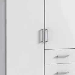 Wohnen 91 cm breiter Kleiderschrank in Weiß - Cador