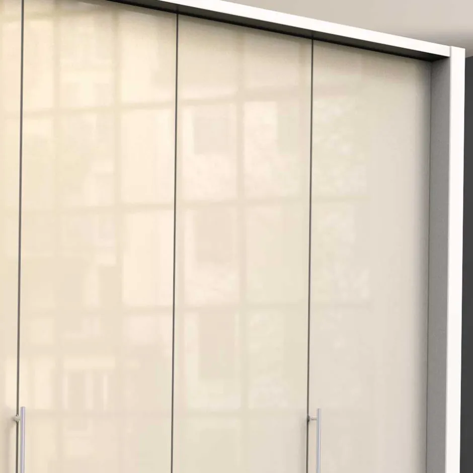 Wohnen 200 cm breiter Kleiderschrank mit acht Schubladen - Zidarie