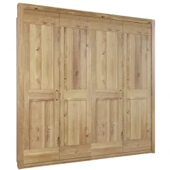 200 cm breiter Kleiderschrank 4-türig in Asteiche - Zamron^Wohnen Online