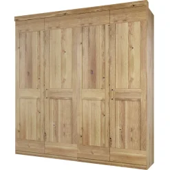 200 cm breiter Kleiderschrank 4-türig in Asteiche - Zamron^Wohnen Online