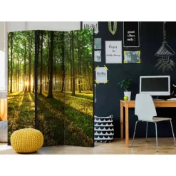 135 cm breiter Raumteiler mit Wald Motiv - Jacopo^Wohnen Outlet