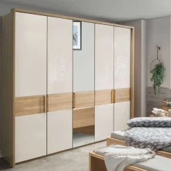 Wohnen 250 cm breiter Schlafzimmerschrank mit 5 Türen - Emdsiva III