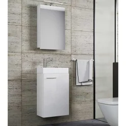 41 cm breiter Waschplatz in Weiß - Vulcanos (zweiteilig)^Wohnen Sale