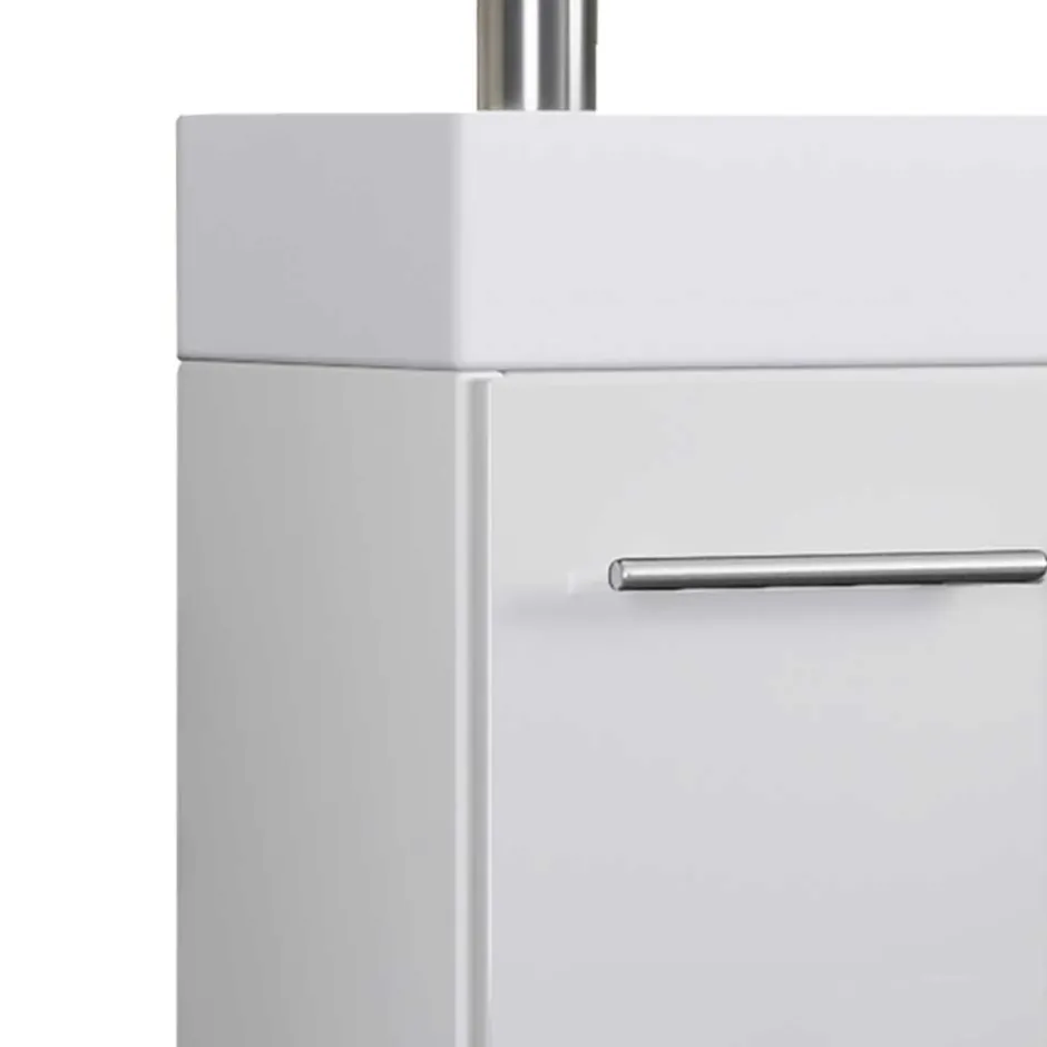 41 cm breiter Waschplatz in Weiß - Vulcanos (zweiteilig)^Wohnen Sale