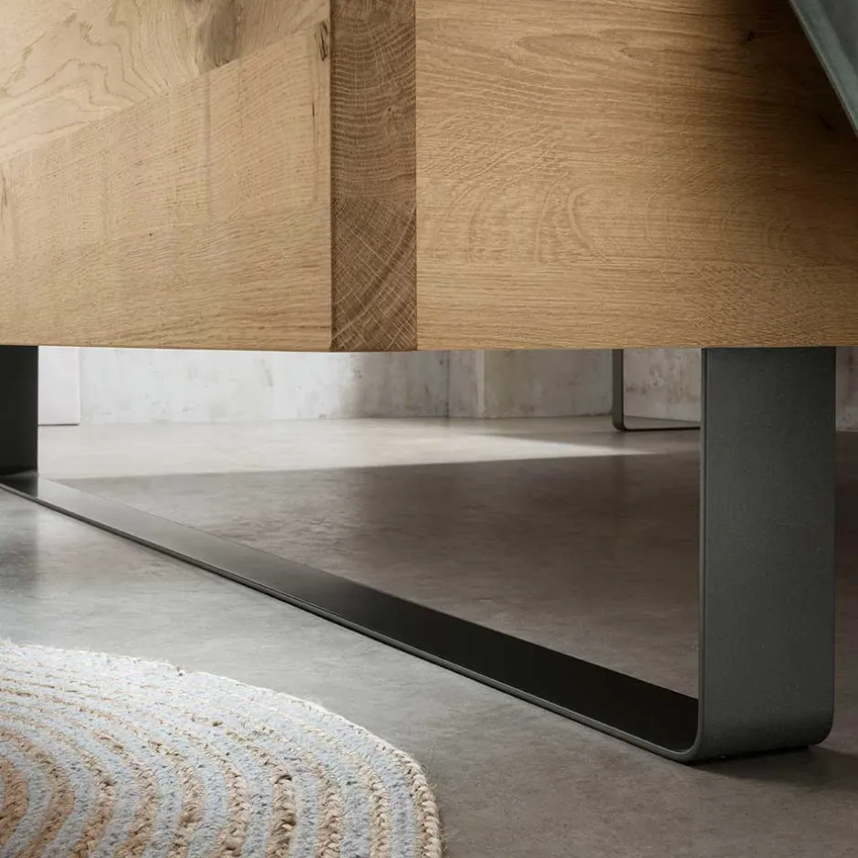 Wohnen 140 cm breites Bett im Industry Style - Siestago