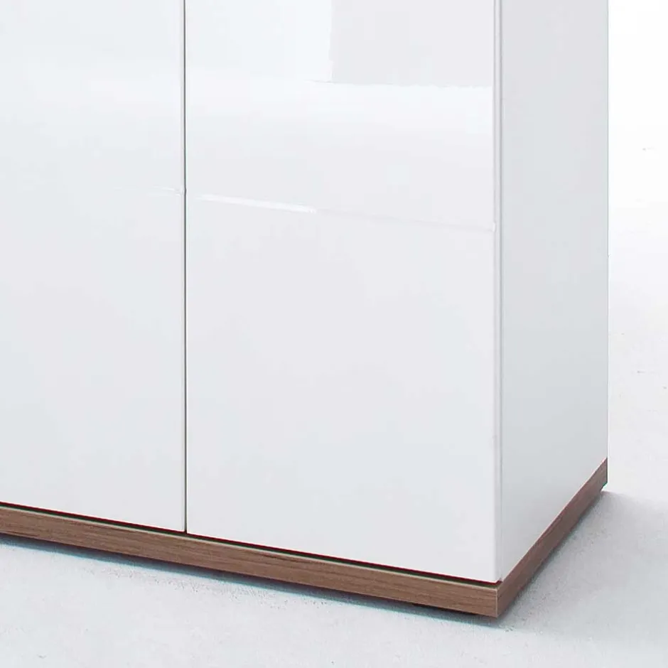 120 cm breites Highboard in Weiß Glanz - Icadro II^Wohnen Discount