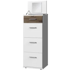Wohnen 121 cm hohe Kommode mit Spiegel im Deckel - Liesca