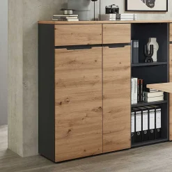 122 cm hoher Aktenschrank mit zwei Türen - Kuetra^Wohnen Sale