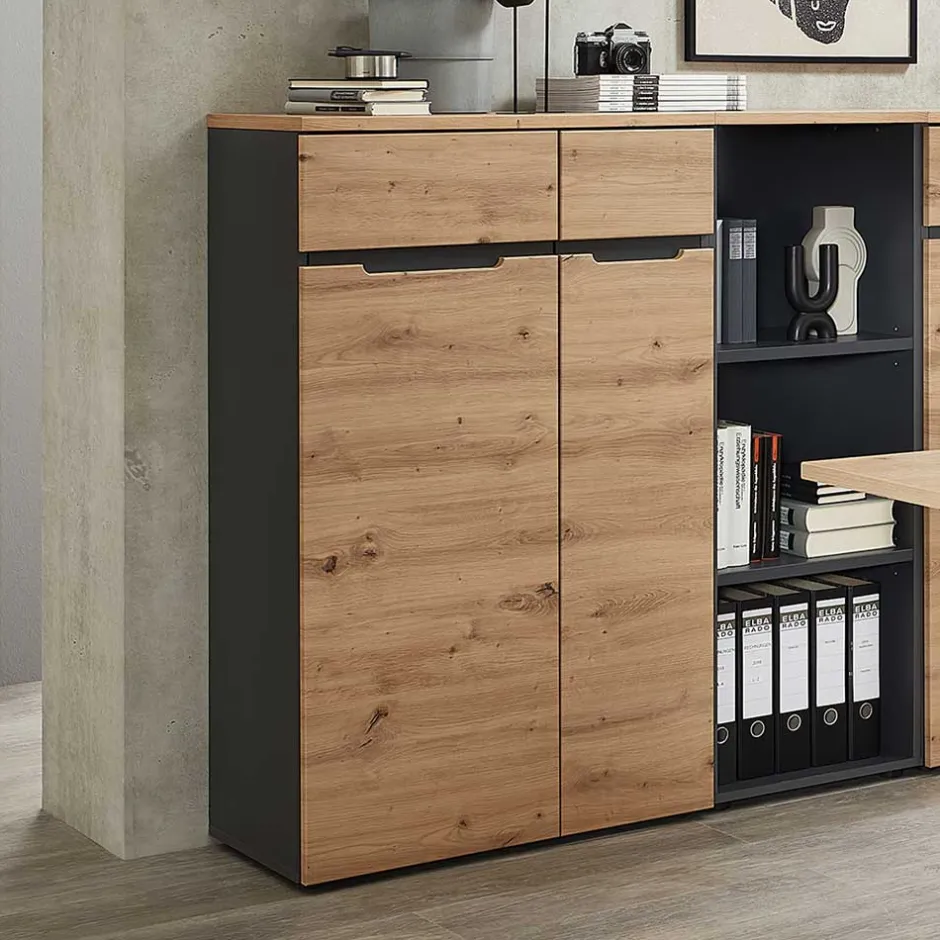 122 cm hoher Aktenschrank mit zwei Türen - Kuetra^Wohnen Sale
