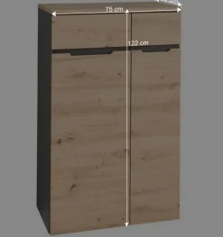 122 cm hoher Aktenschrank mit zwei Türen - Kuetra^Wohnen Sale
