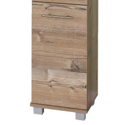 Wohnen 117 cm hoher Badchrank in Fichtefarben - Dilvonda