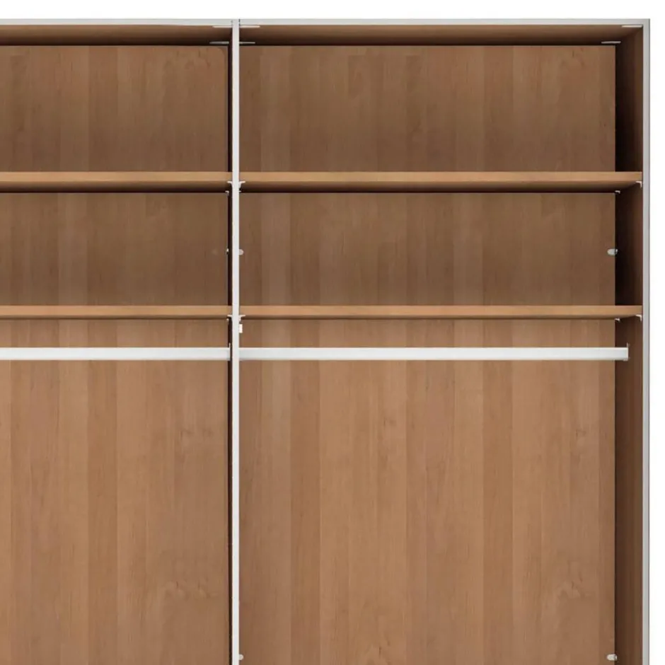 236 cm hoher Kleiderschrank mit acht Türen - Dilacco^Wohnen Sale