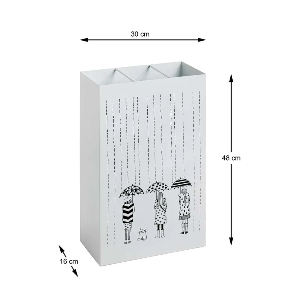 48 cm Hoher Schirmständer in Weiß - Morian^Wohnen Clearance
