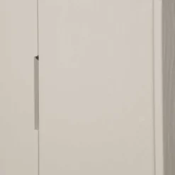 Wohnen 149 cm hoher Schrank in Hellgrau - Lergavano