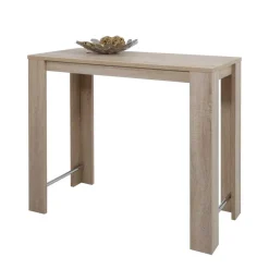 Wohnen 108 cm hoher Tresentisch in Holz Optik - Elmavirio