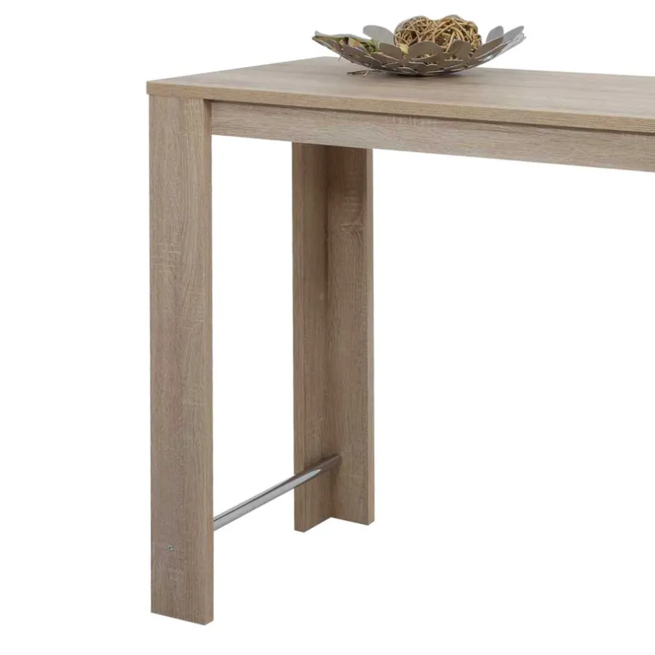 Wohnen 108 cm hoher Tresentisch in Holz Optik - Elmavirio