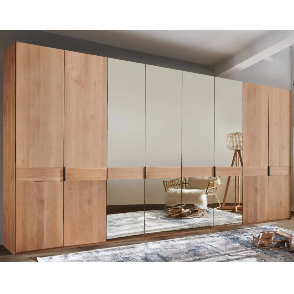 Wohnen 216 cm hoher XXL-Kleiderschrank in Erle - Murray