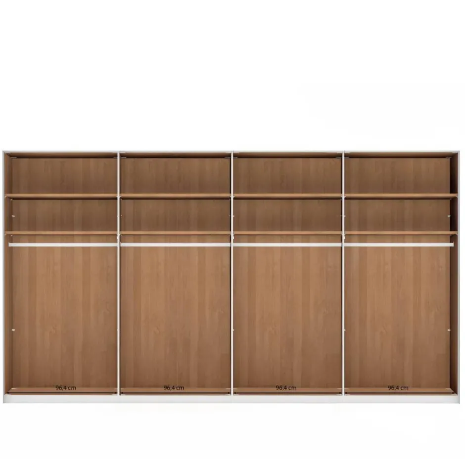 Wohnen 216 cm hoher XXL-Kleiderschrank in Erle - Murray