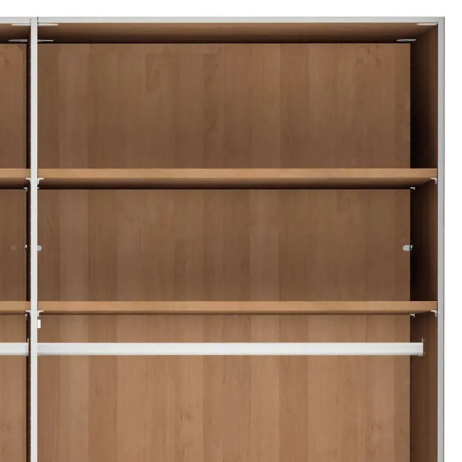 Wohnen 216 cm hoher XXL-Kleiderschrank in Erle - Murray