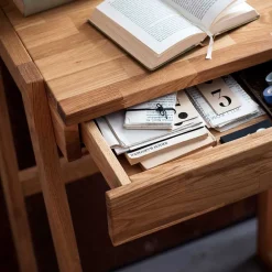 110 cm hohes Stehpult aus Wildeiche - Lissabon^Wohnen Discount