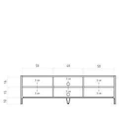 48 cm hohes TV Board aus Kernbuche Massivholz - Lana^Wohnen Best