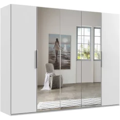 Wohnen 250 cm Kleiderschrank mit Falt- und Drehtüren - Dastrata
