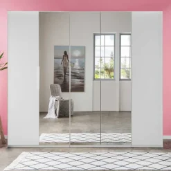 Wohnen 250 cm Kleiderschrank mit Falt- und Drehtüren - Dastrata