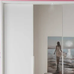 Wohnen 250 cm Kleiderschrank mit Falt- und Drehtüren - Dastrata