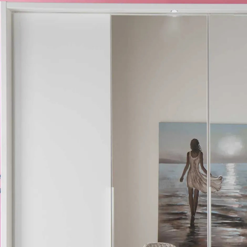 Wohnen 250 cm Kleiderschrank mit Falt- und Drehtüren - Dastrata