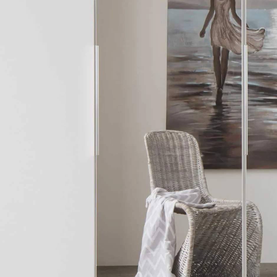 Wohnen 250 cm Kleiderschrank mit Falt- und Drehtüren - Dastrata