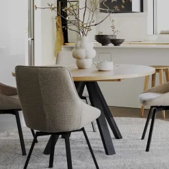 Wohnen 135 cm runder Esstisch in modernem Design - Mocima