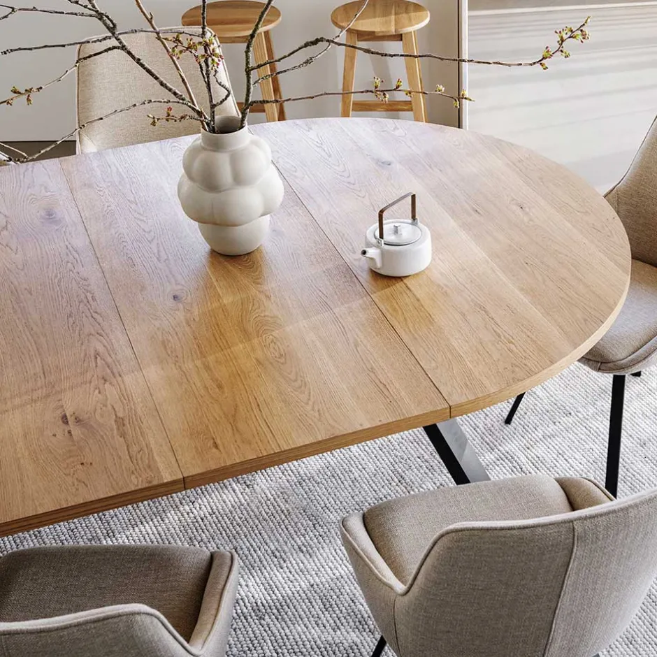 Wohnen 135 cm runder Esstisch in modernem Design - Mocima