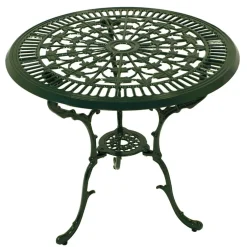 Wohnen 70 cm runder Gartentisch in Grün aus Metall - Jenson