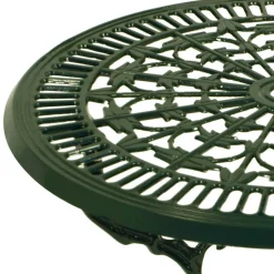 Wohnen 70 cm runder Gartentisch in Grün aus Metall - Jenson