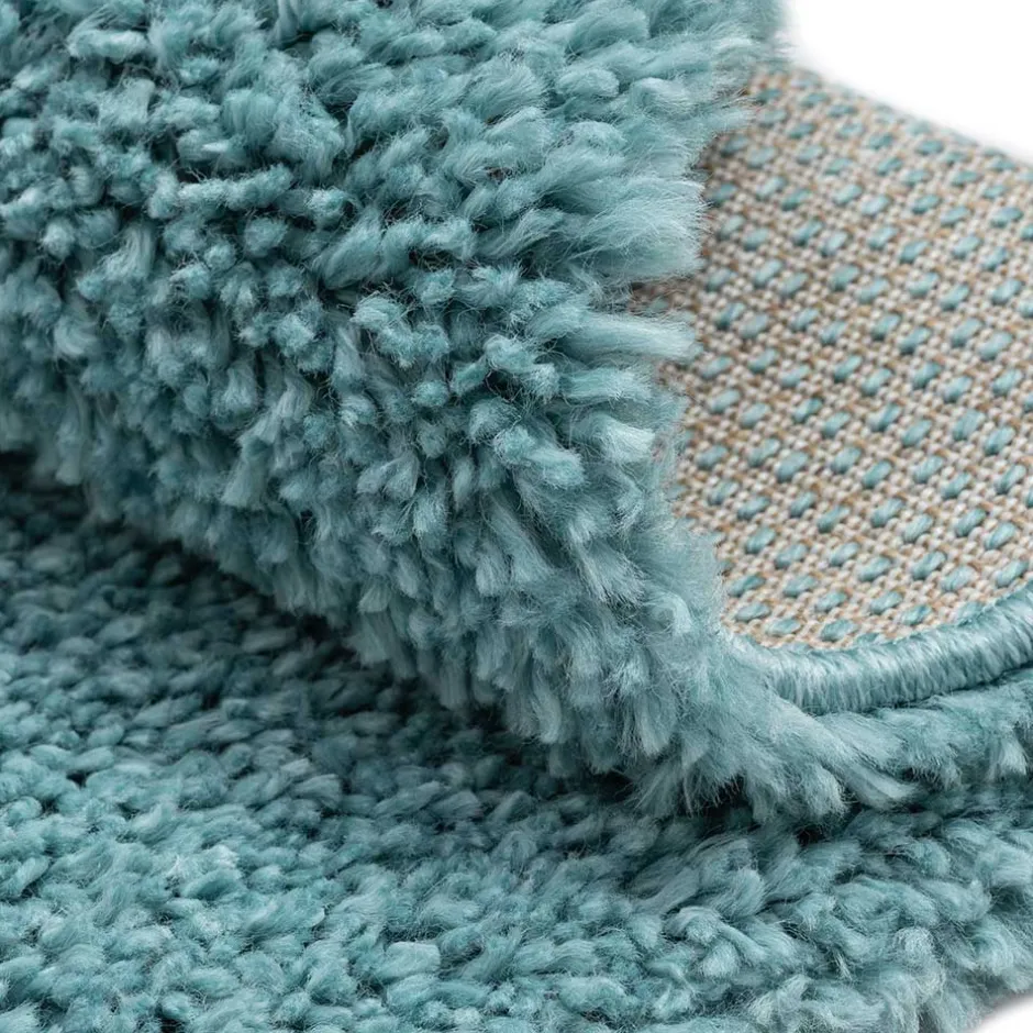 150 cm Runder Teppich in Hellblau - Chiyom^Wohnen Discount